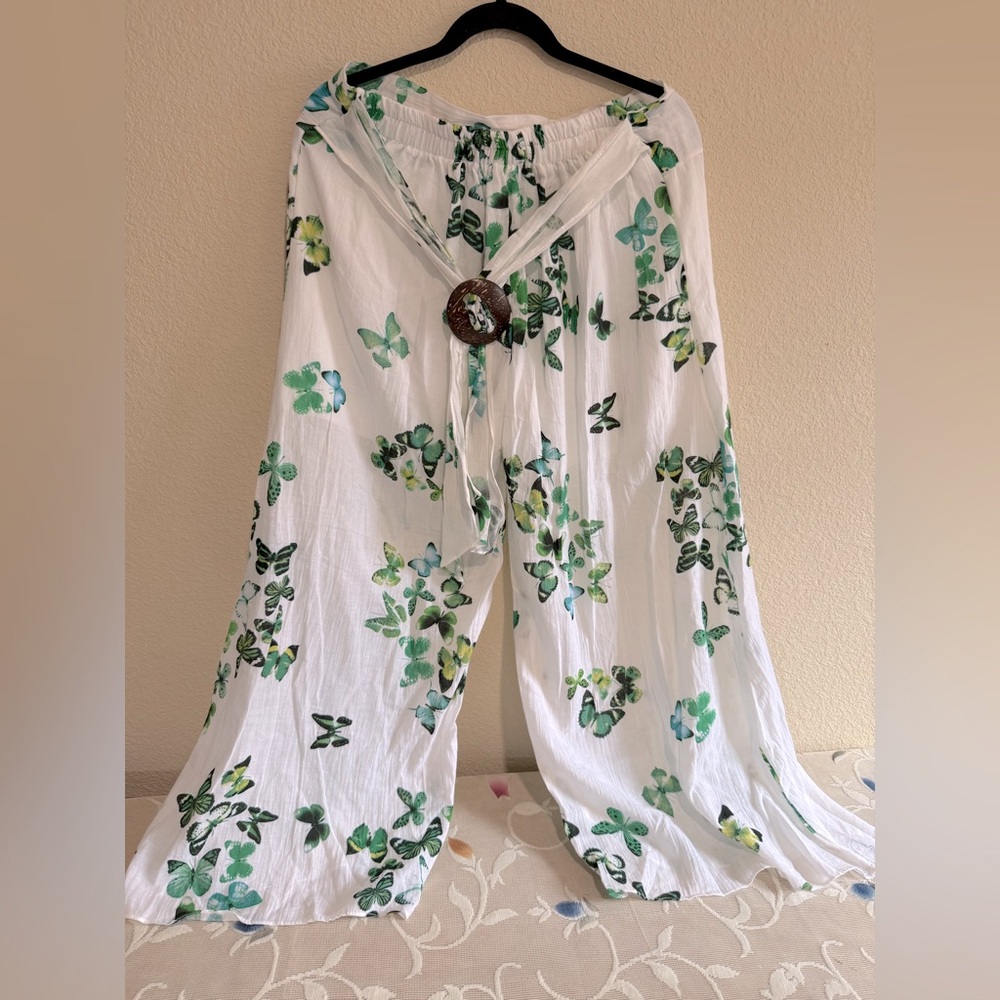 Floral Wide-Leg Pants